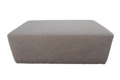 FI Ultra-Luxe Camel Shearling Ottoman, Large
