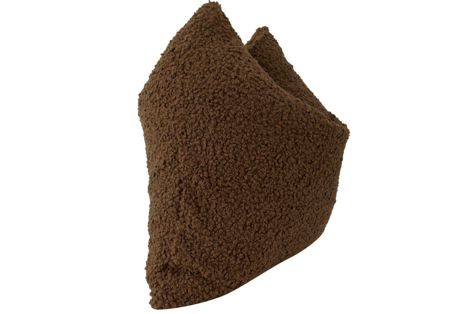 FI Ultra-Luxe Chocolate Shearling Pillow In New Condition For Sale In thousand oaks, CA