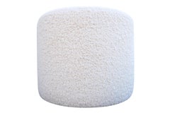 FI Ultra-Luxe Cloud Shearling Cylinder Ottoman