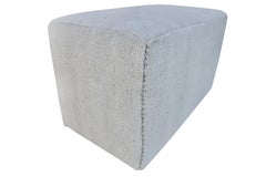 FI Vintage Berber Tribal Hand-Loomed Natural Wool & Hemp Ottoman/Benches, S/2