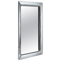 Fiam Caadre 400 Standing Mirror in Glass with Removable Feet, by Philippe Starck