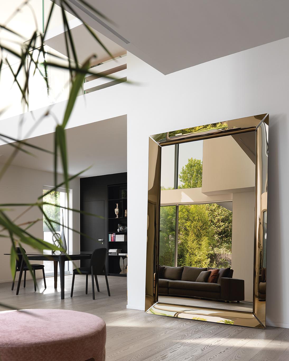 Standspiegel aus Glas mit abnehmbaren Füßen, Fiam Caadre 500, von Philippe Starck im Angebot 6