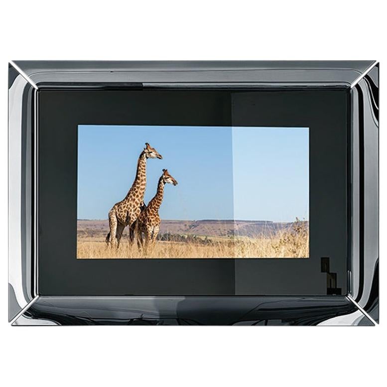 Fiam Italia Caadre All Glass TV Mirror  by Philippe Starck For Sale