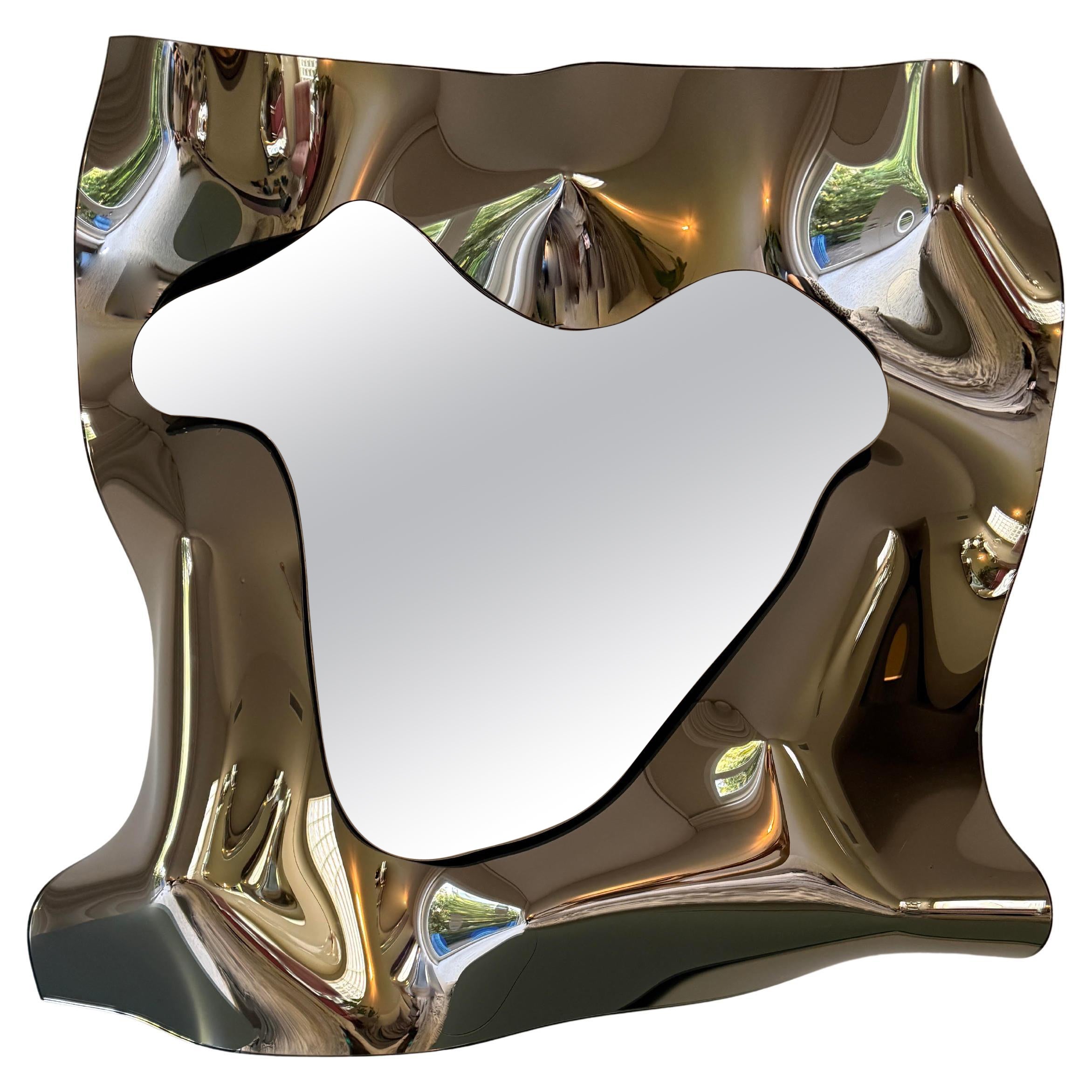 Specchio Fiam Christine in bronzo di O. Benini, Luca Gonzo e Xhixha in STOCK in vendita