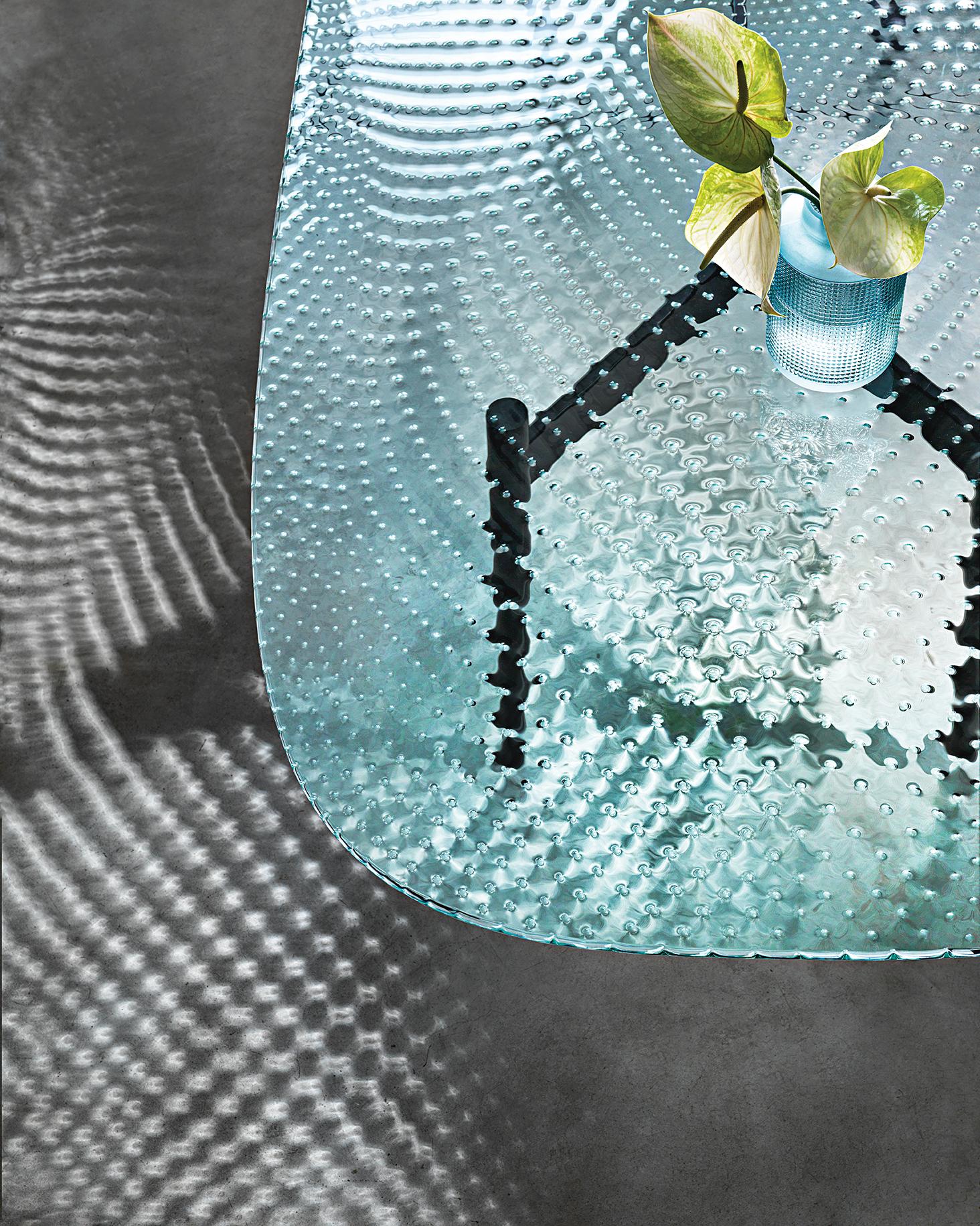 Contemporary Fiam Italia Customizable Coral Beach Glass Table  by Mac Stopa For Sale