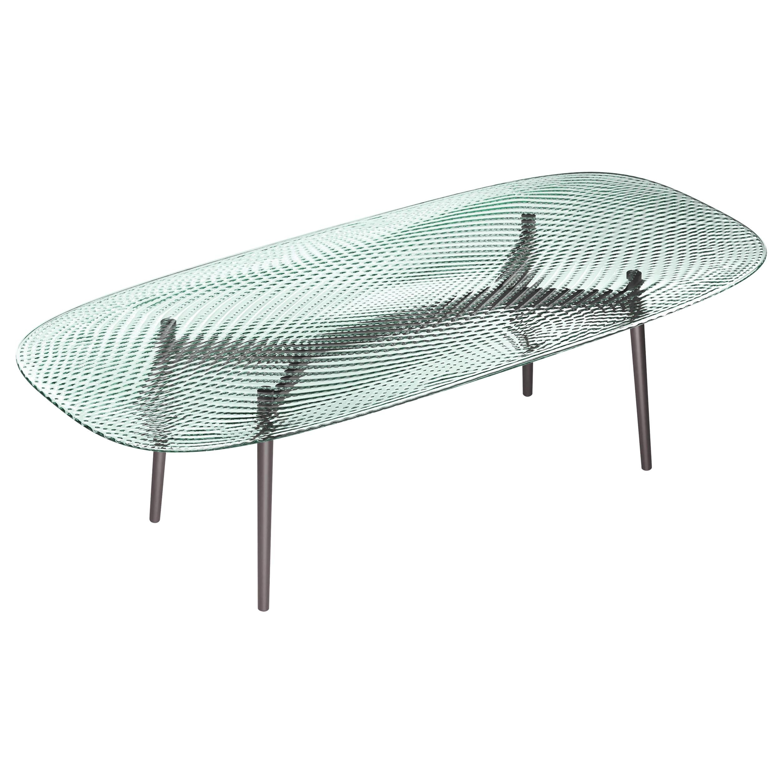 Fiam Italia Coral Beach  Glass Table by Mac Stopa For Sale