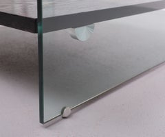 Fiam Curved Coffee Table Post Modern, Italy