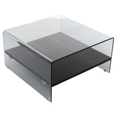 Fiam Curved Coffee Table Post Modern, Italy