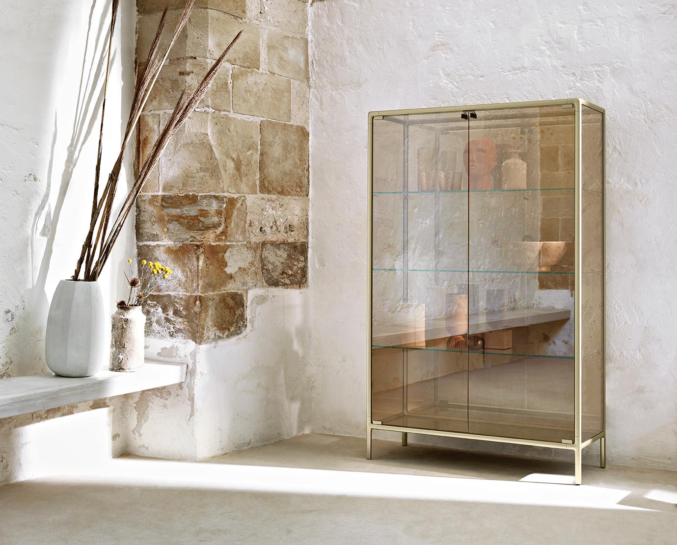 Fiam Italia Echo Glass Showcase by Marcel Wanders Studio For Sale 2