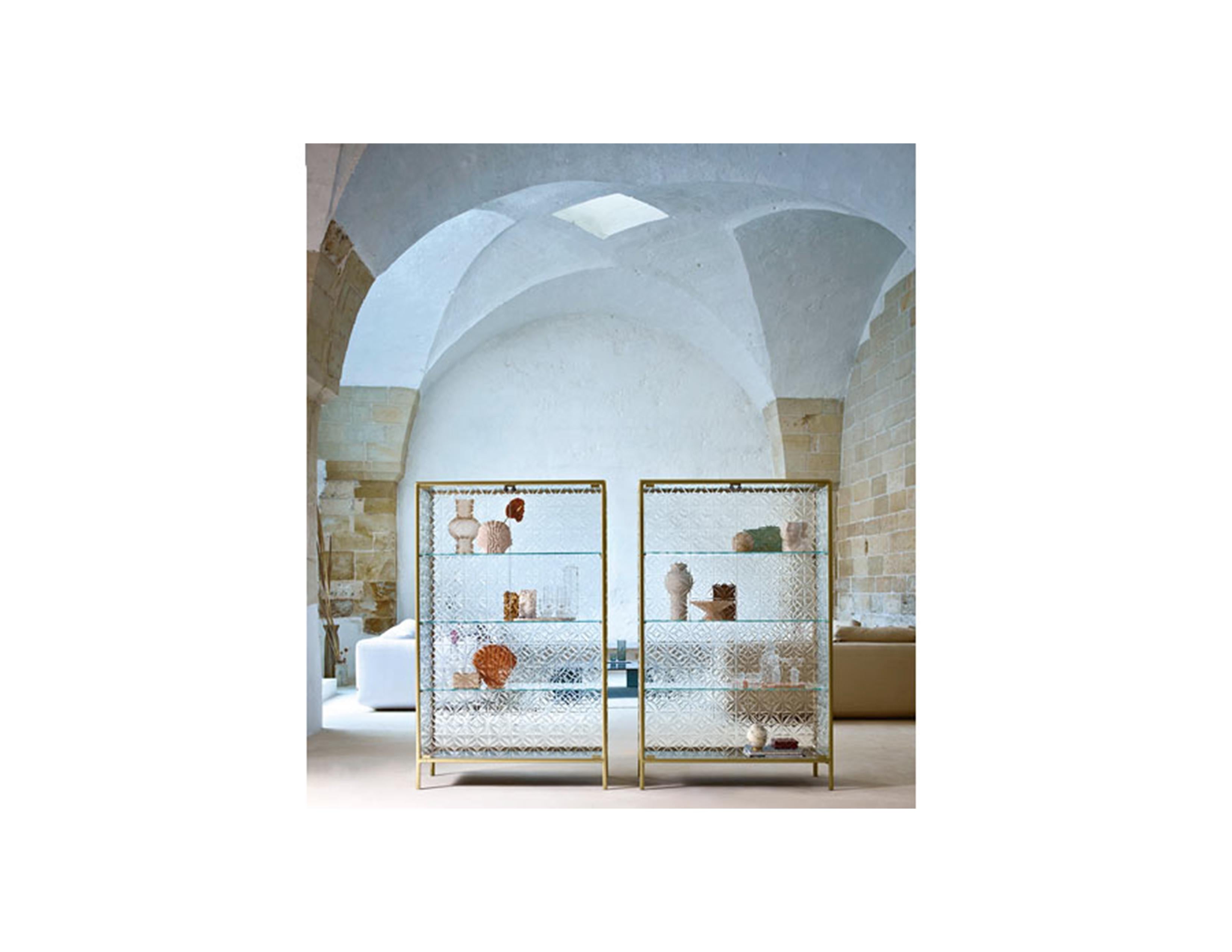 Fiam Italia Echo Glass Showcase by Marcel Wanders Studio For Sale 10