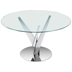 Fiam Italia Customizable Epsylon Round Table  by Fabio Di Bartolomei