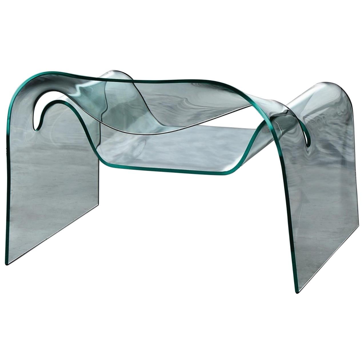 Fiam Ghost Chair in Glass, by Cini Boeri