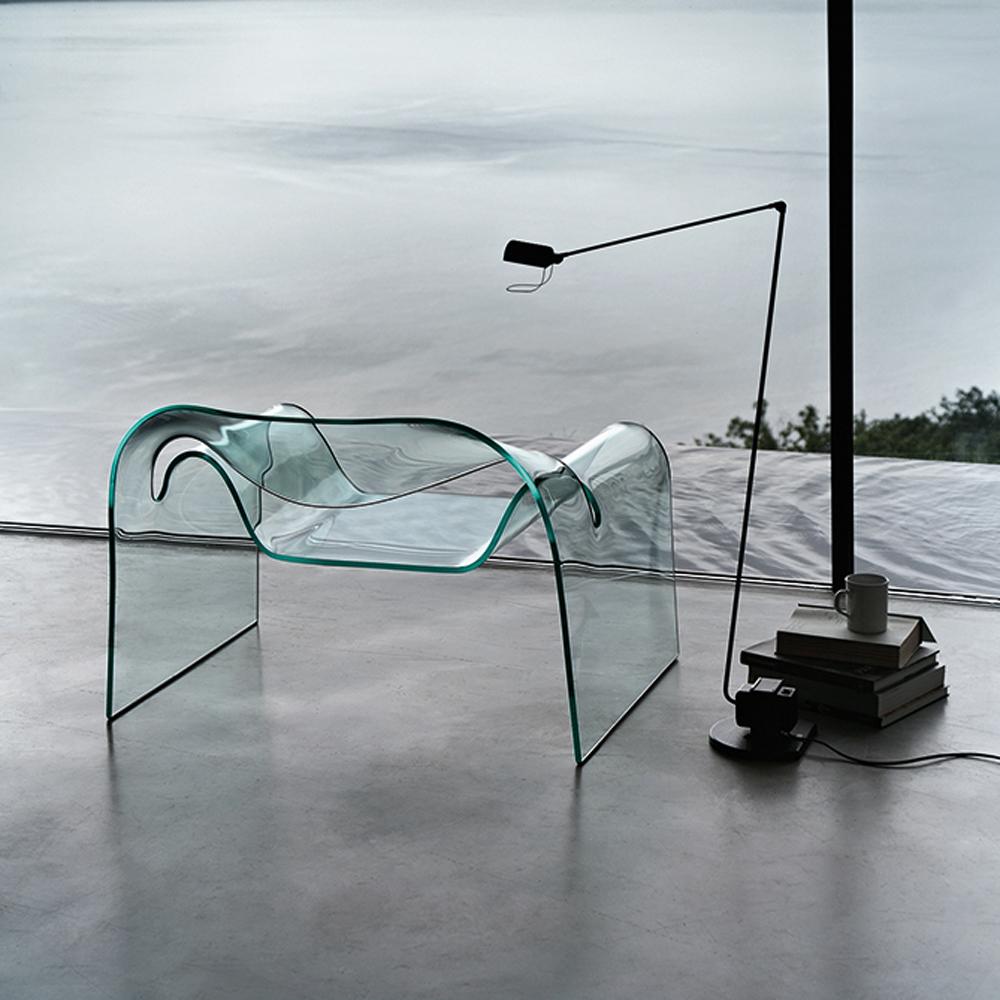 Contemporary FIAM Ghost Glass Armchair