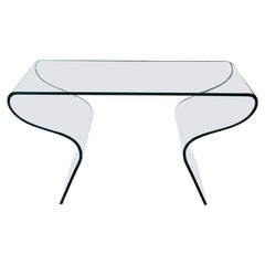 Fiam Italia Charlotte Glass Console by Prospero Rasulo in STOCK