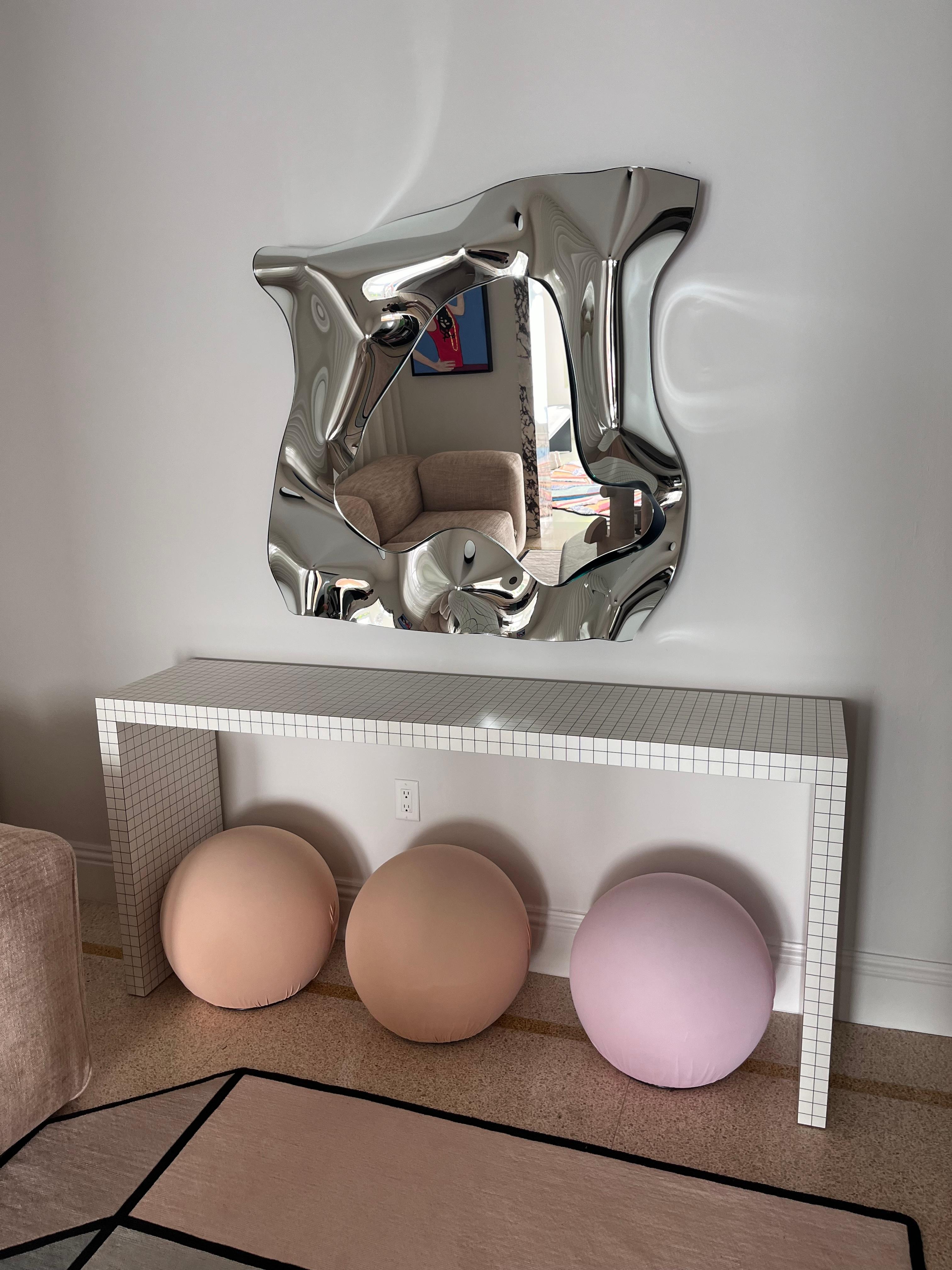 Italian Fiam Italia Christine Mirror by O. Benini, Luca Gonzo & Xhixha in STOCK