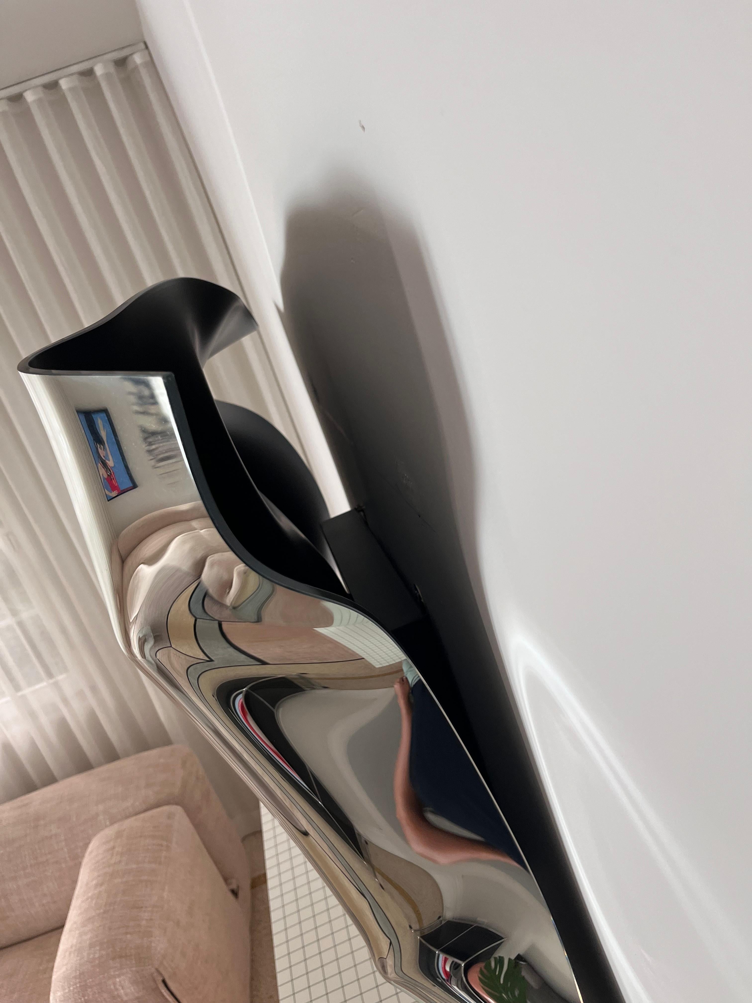 Glass Fiam Italia Christine Mirror by O. Benini, Luca Gonzo & Xhixha in STOCK