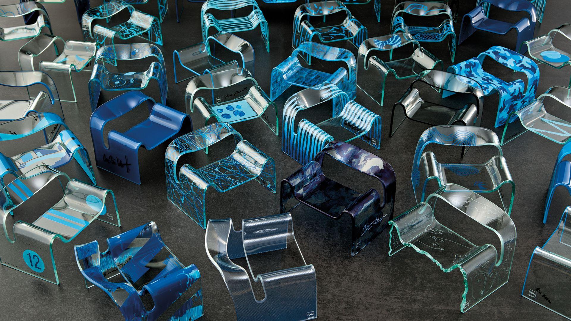 Fiam Italia Silla de cristal Ghost  por Cini Boeri en venta 2