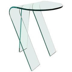 Fiam Italian Design Glass Side Table