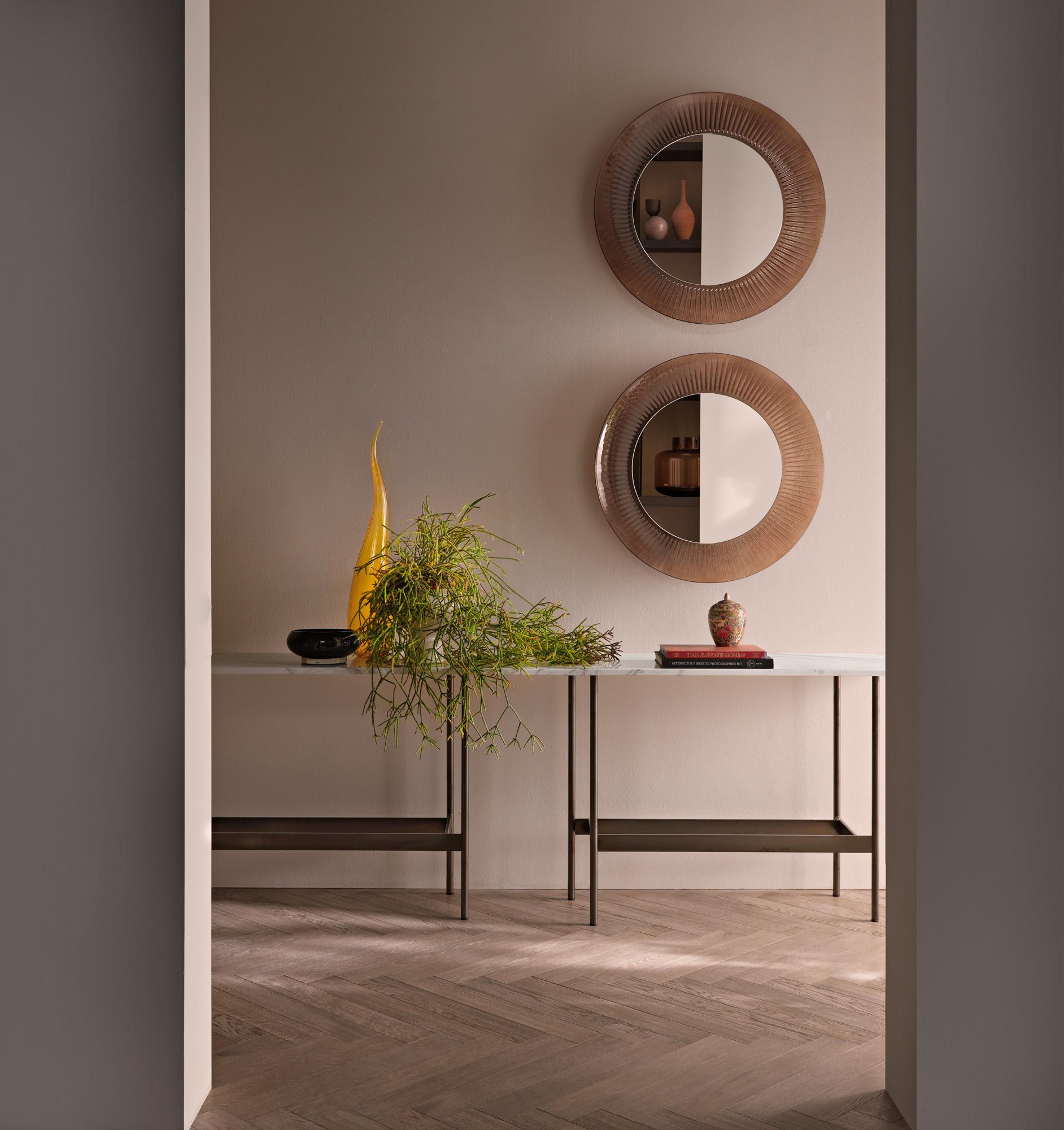 Fiam Italia Kathleen KAOV/VF Wall Oval Mirror  by Davide Oppizzi In New Condition For Sale In New York, NY