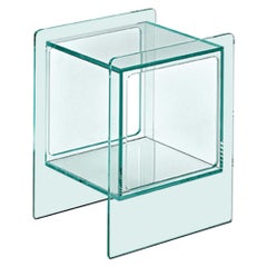 Table de chevet Fiam Magique Cubo MQC/3834 avec Cube en verre:: par Studio Klass