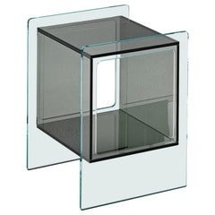 Fiam Magique Cubo MQC/3834XG Comodino in vetro con cubo, di Studio Klass