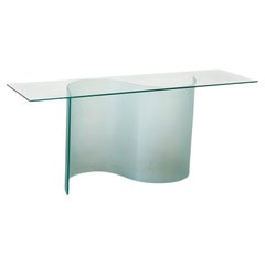Vintage Fiam Marea console table in glass