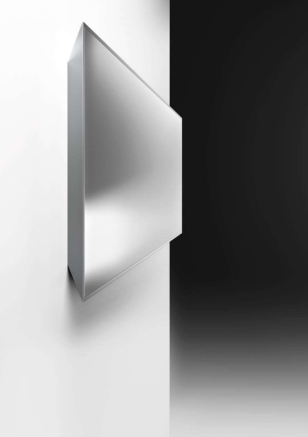 Modern Fiam Mirage MI/B Wall Mirror in Glass, by Daniel Libeskind