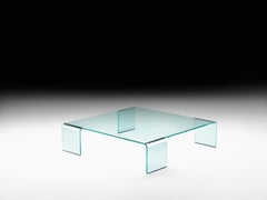 FIAM Italia Neutra All Glass Coffee Table by Roldfo Dordoni