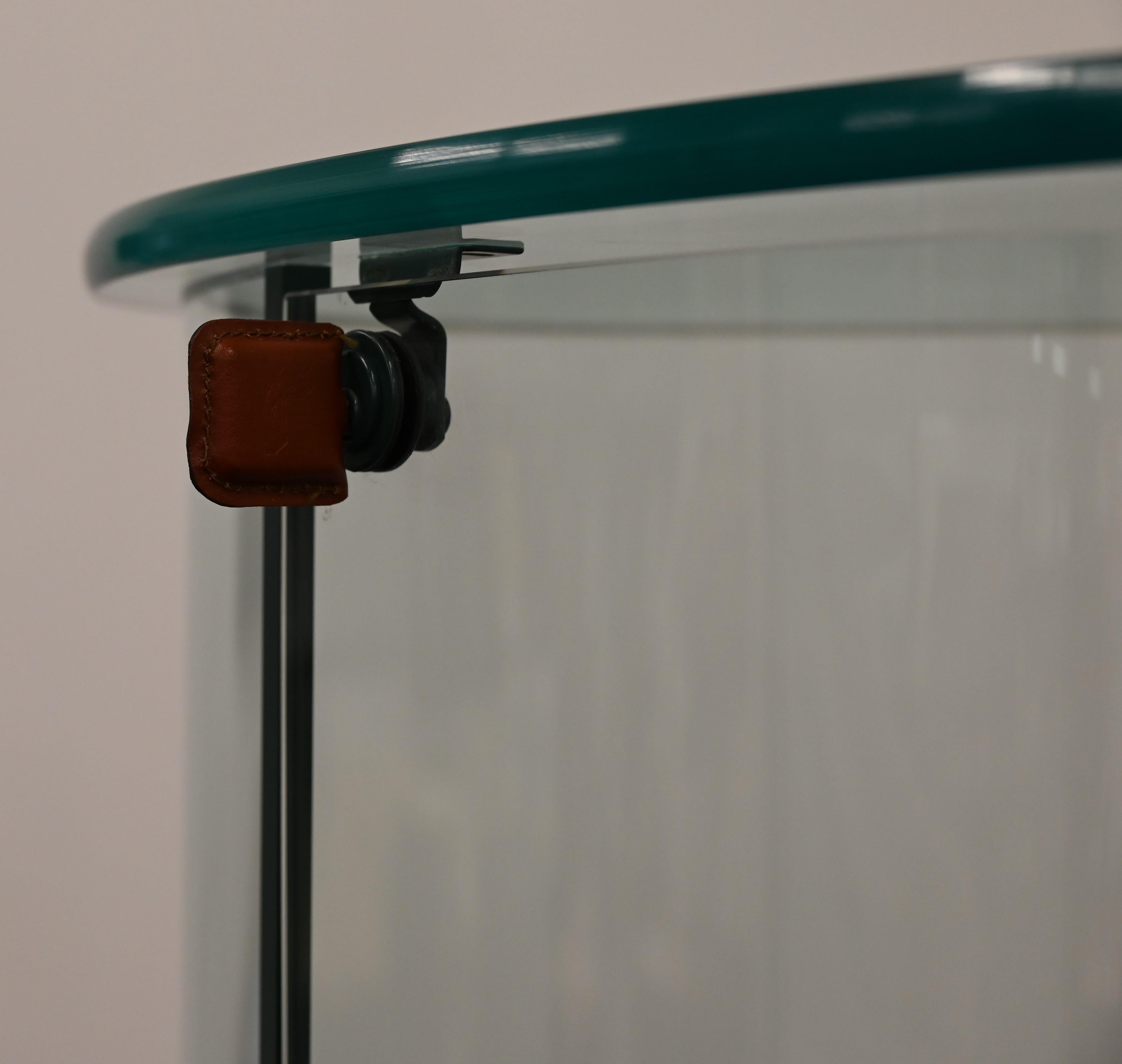 FIAM Palladio-Vitrinenschrank mit geschwungenem Glas, 1980er Jahre 3
