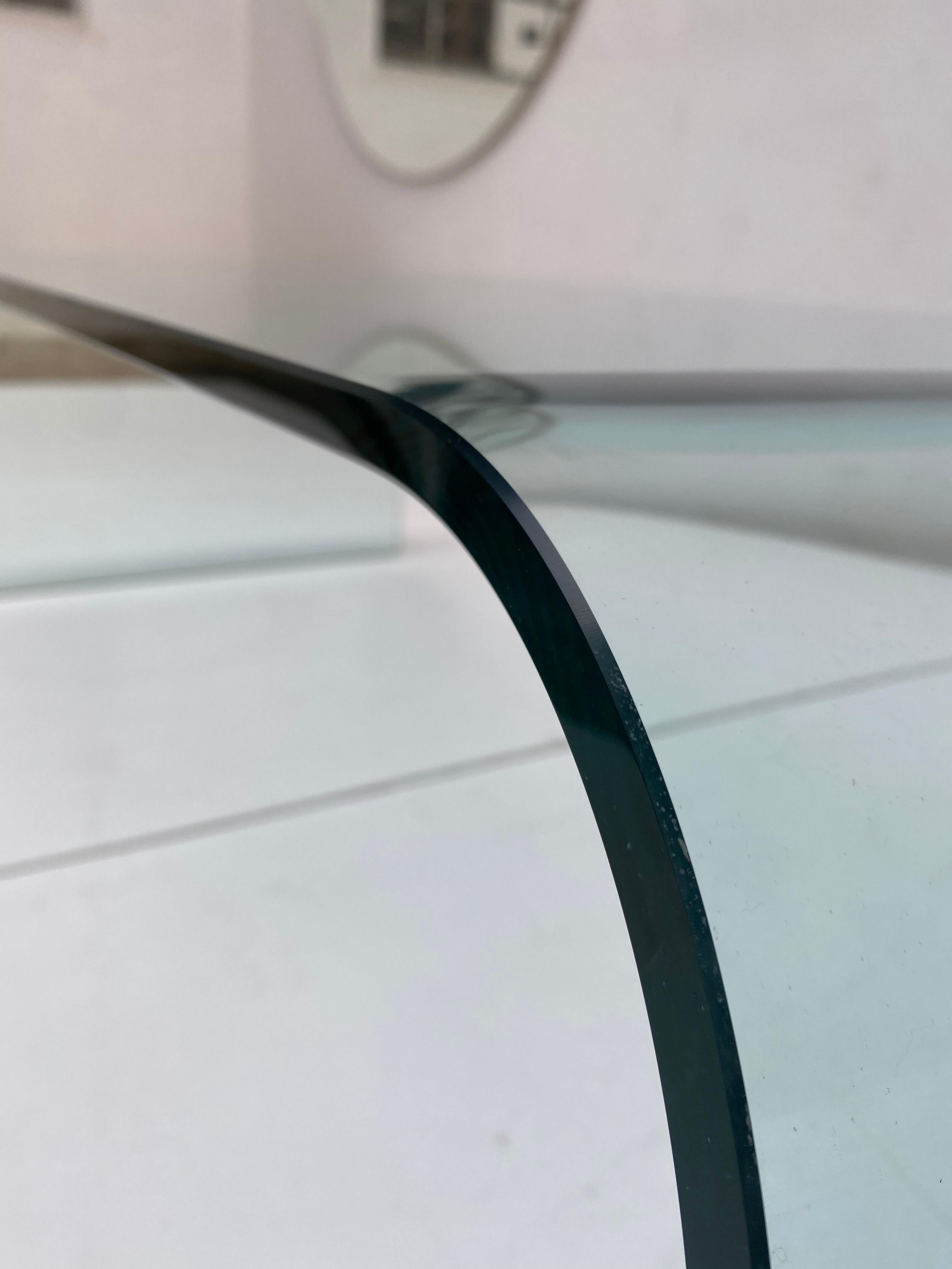 curved glass coffee table