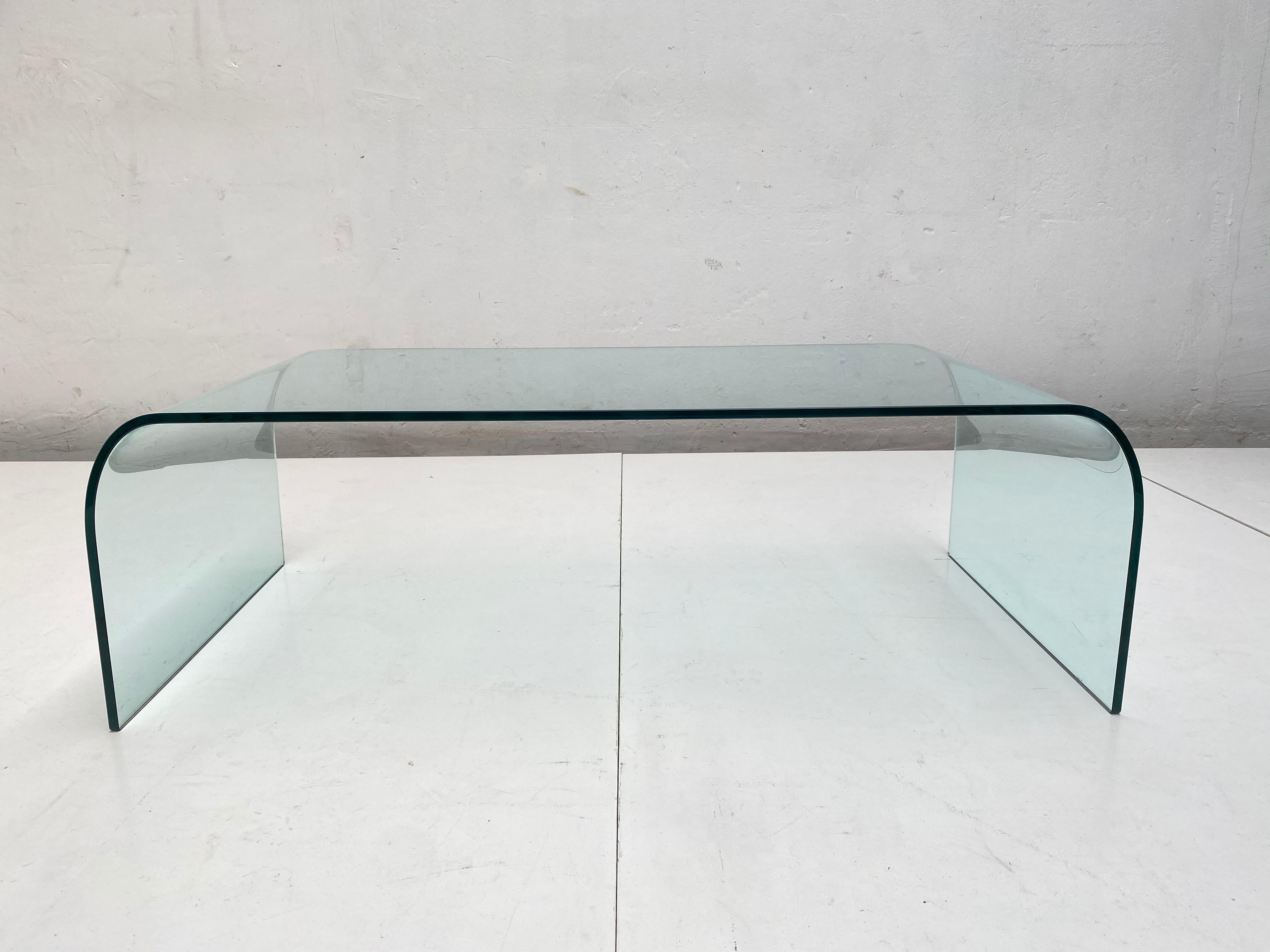 bent glass coffee table