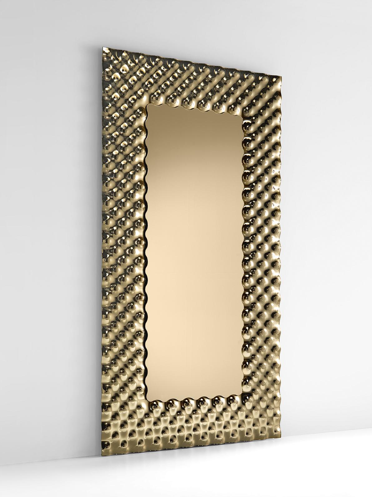 Italian Fiam Italia Customizable Pop Square Wall Mirror by Marcel Wanders For Sale