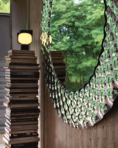 Customizable Fiam Italia Pop Round Wall Mirror by Marcel Wanders