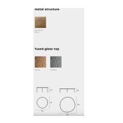 FIAM Set di due tavolini in vetro Halo di Francesca Lanzavecchia