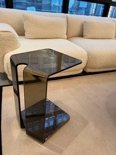 Table d'appoint Fiam York en verre et marbre de Yonoh Studio en STOCK