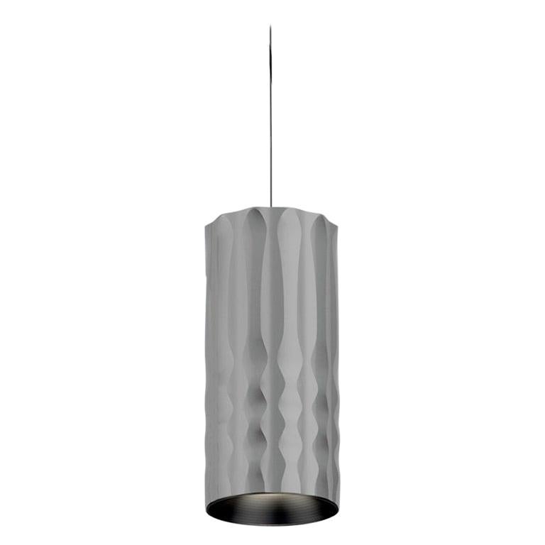 Fiamma 30 Led 2-Wire Pendant Light in Anodized Grey by Jean-Michel Wilmotte