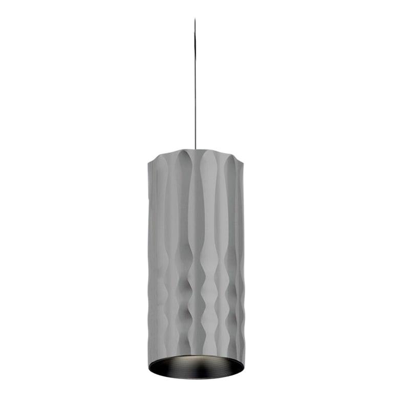Fiamma 30 Led 2-Wire Pendant Light in Anodized Grey by Jean-Michel Wilmotte For Sale