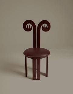 Fiamma Chair in Plywood and Genuine Leather by Animate Objects
