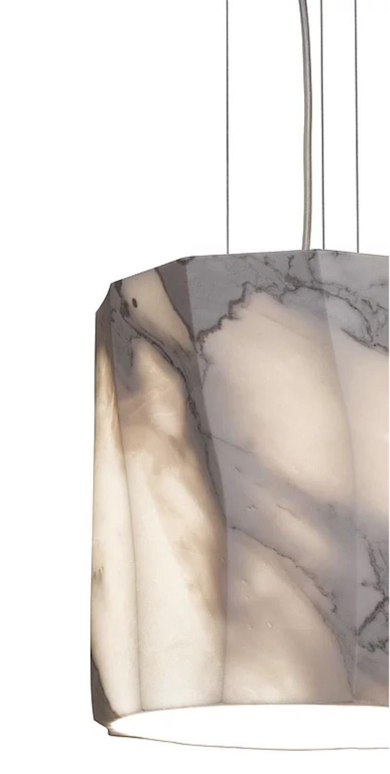 Modern Fiamma Large Marble Pendant by Marmi Serafini