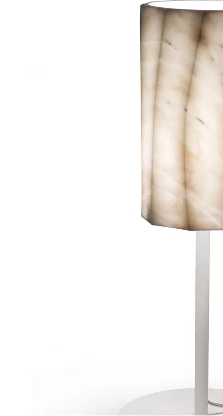 Modern Fiamma Marble Table Lamp by Marmi Serafini