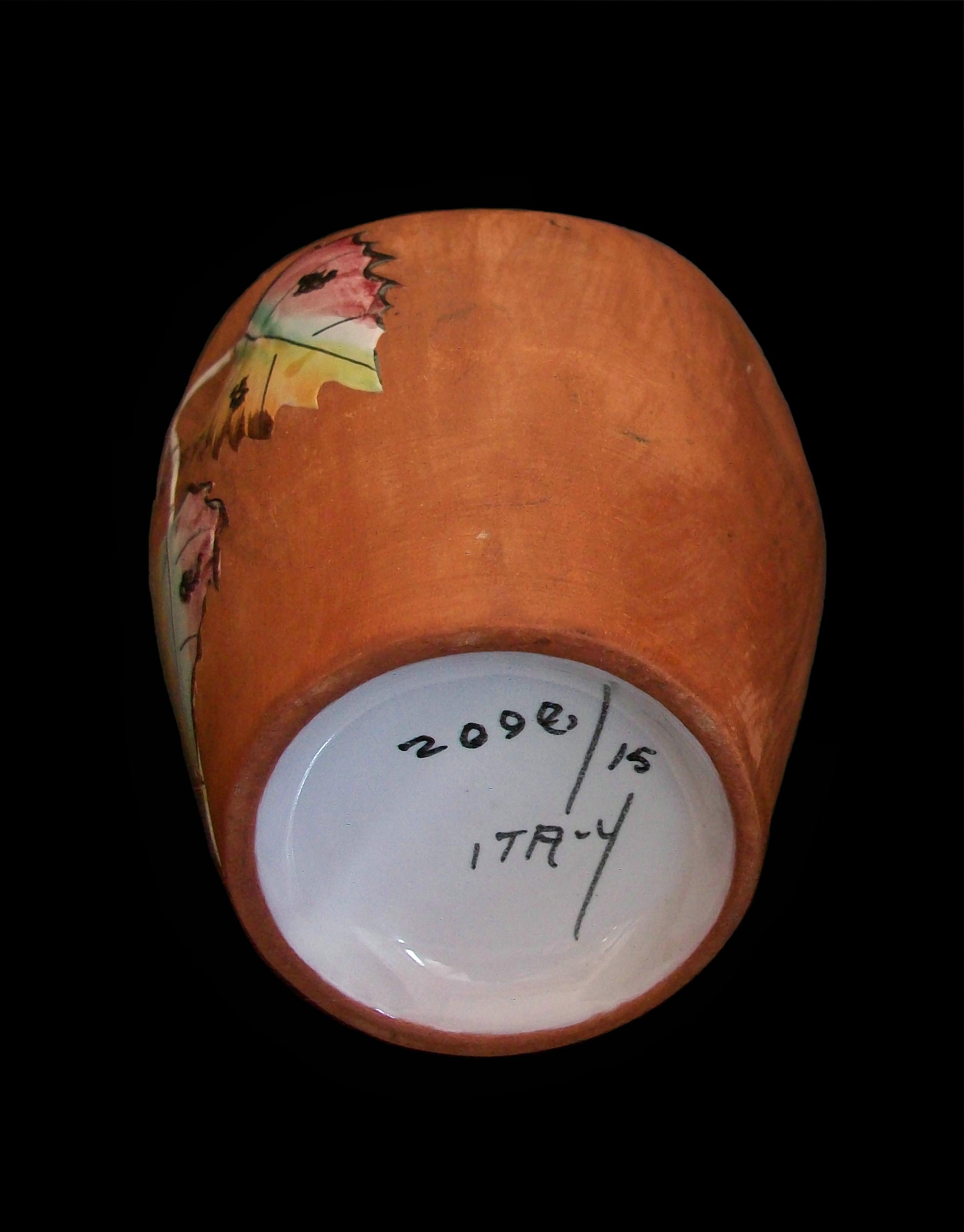 Fiamma Roma, Ferruccio Palazi, Keramikvase „Faux Bois“, Italien, ca. 1950er Jahre im Angebot 4