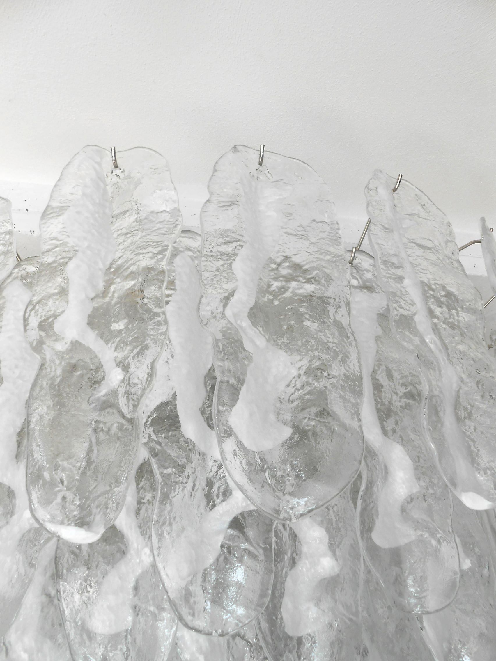 Blown Glass Fiamme Chandelier by Fabio Ltd For Sale