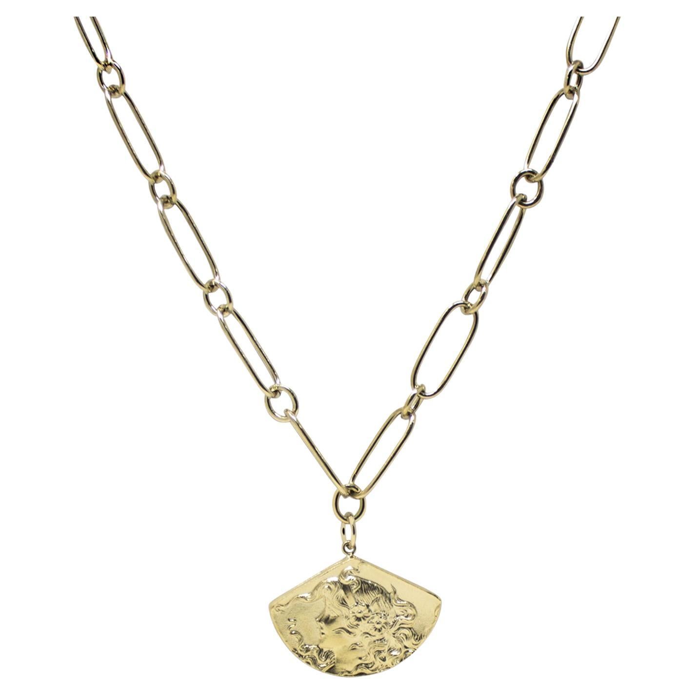 Fiammetta Gold Vermeil Necklace For Sale