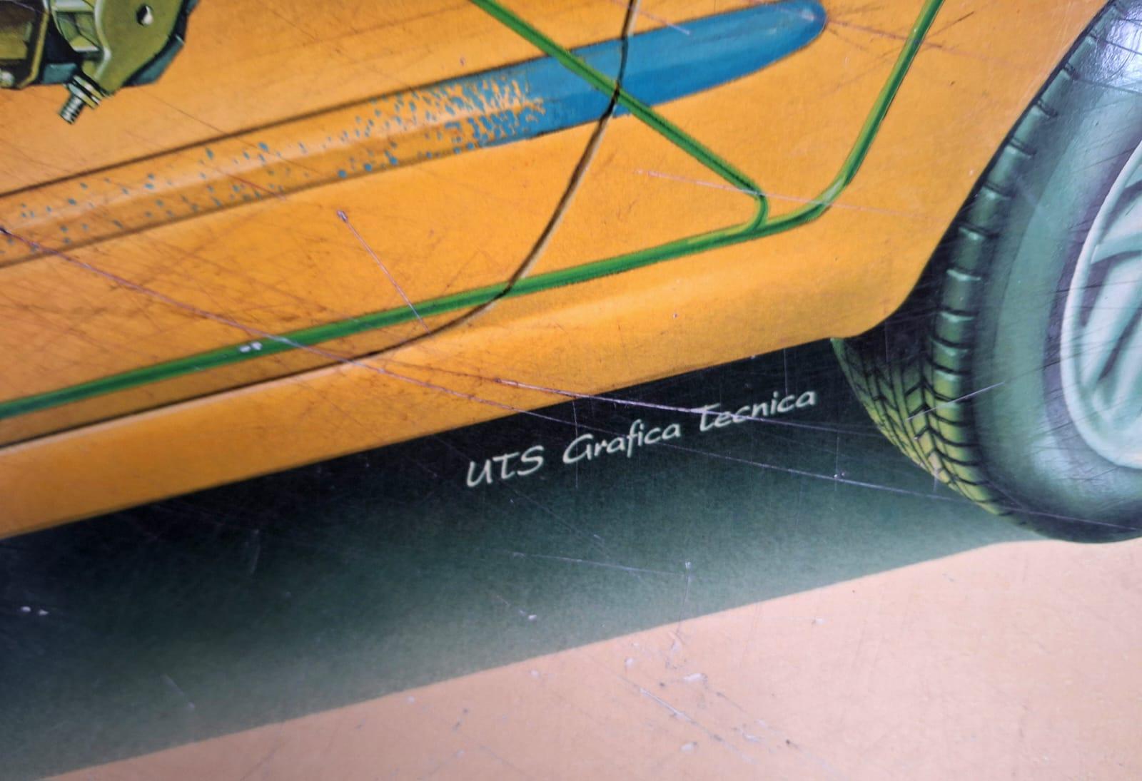 Late 20th Century Fiat Seicento Industrial Plate For Sale