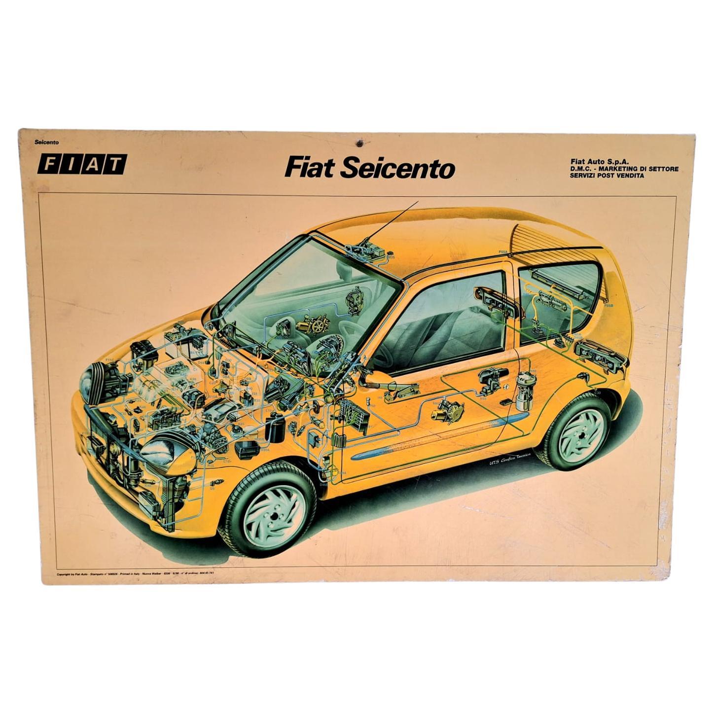 Fiat Seicento Industrial Plate For Sale