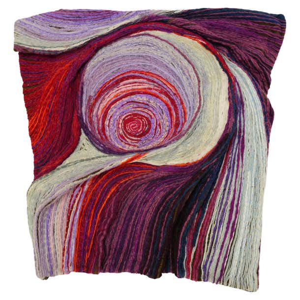 Illustration of Textile Art With Raised Fiber Elements For Bedroom