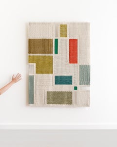 Arazzo in fibra d'arte, Macrame, Appendiabiti intrecciato, CLAMOR COLORIS Tamar Samplonius