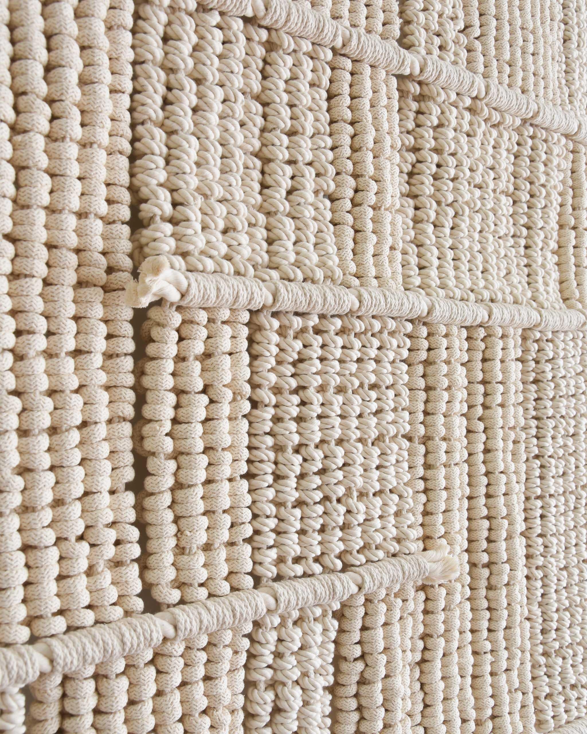 Faserkunst Wandteppich, Makramee, gewebter Wandbehang, STRUCTA Tamar Samplonius im Zustand „Neu“ im Angebot in Schagen, NH