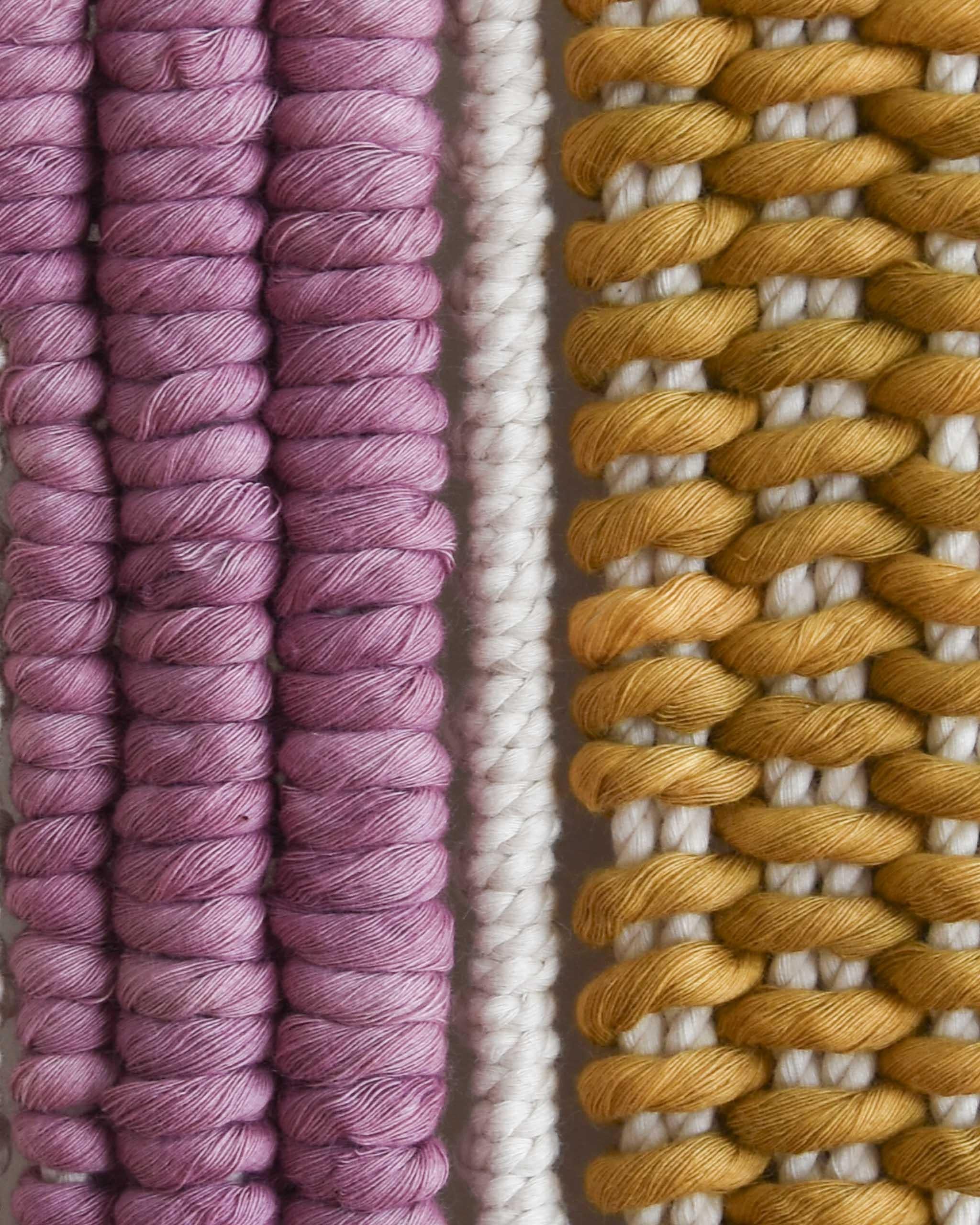 Fiber Art Tapestry, Macrame, Woven Wall Hanging, TABULA COLORUM Tamar Samplonius 4