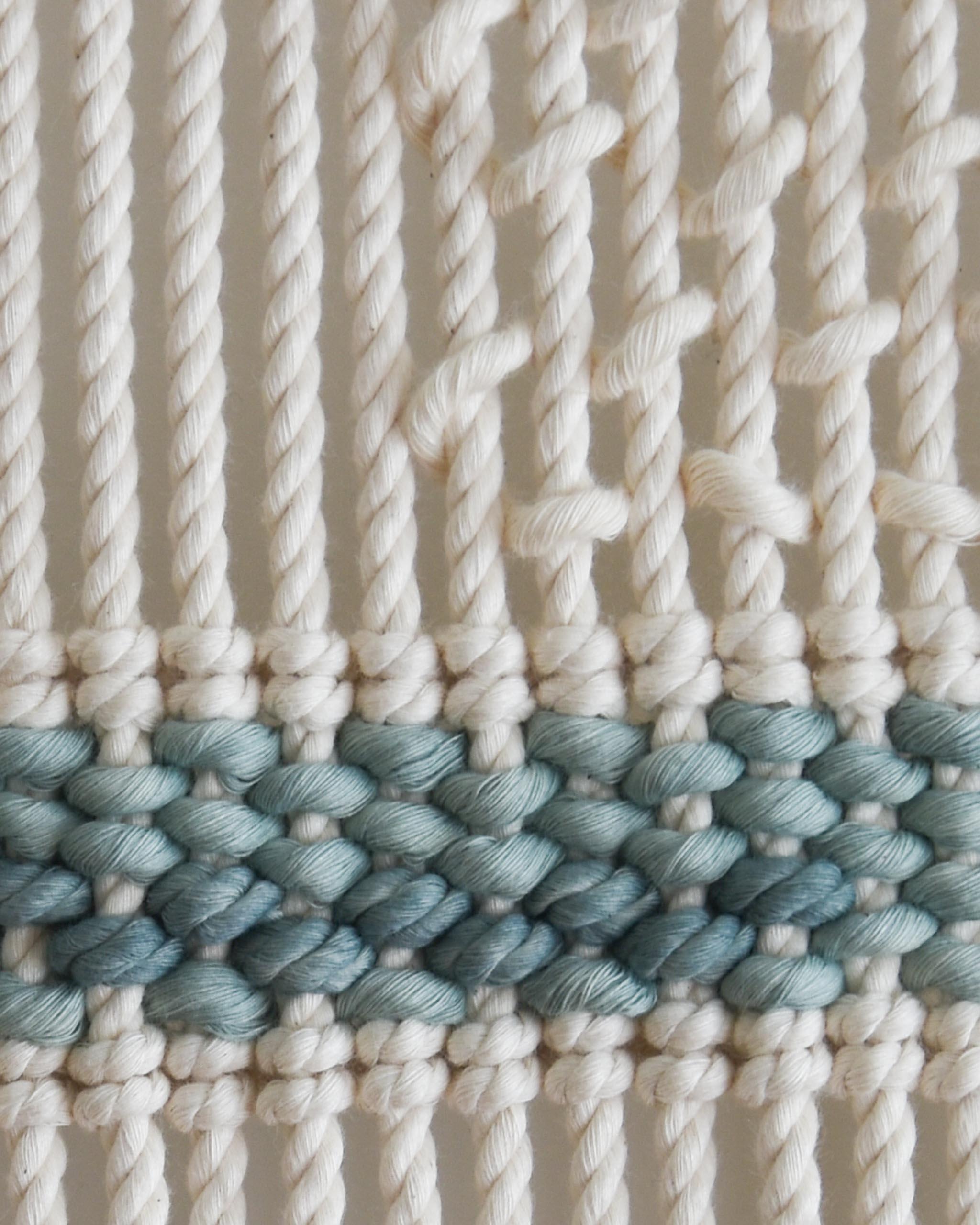 Fiber Art Tapestry, Macrame, Woven Wall Hanging, TABULA COLORUM Tamar Samplonius 6